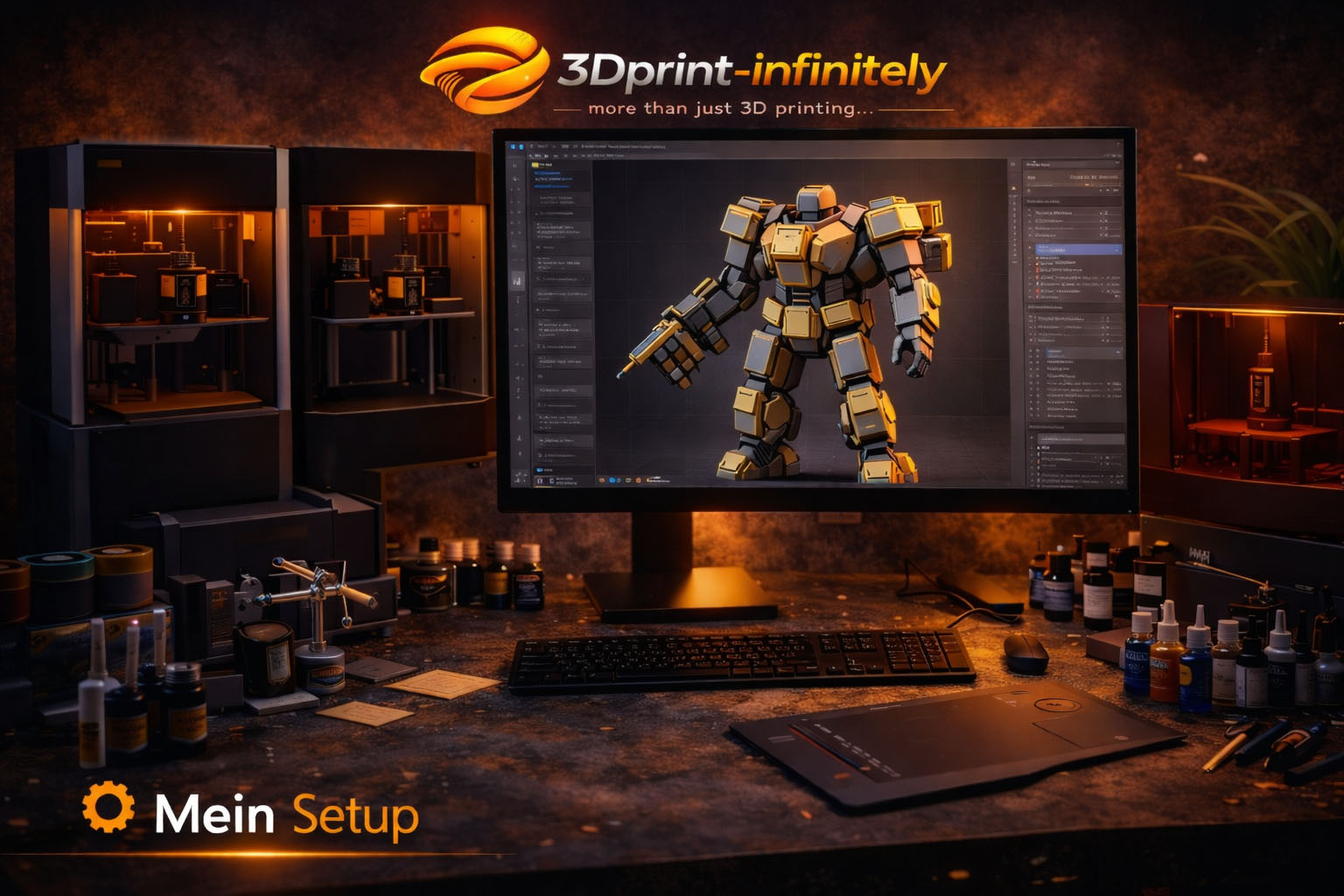 Mein Setup – 3D Druck & Airbrush